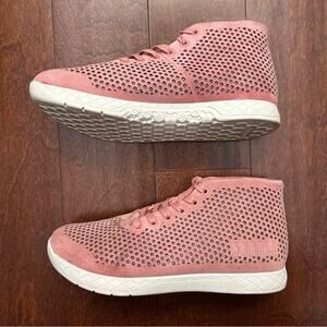 NOBULL Unisex Mid Trainers in Rose Pink Suede, Women’s Size 9.5/Men’s 8